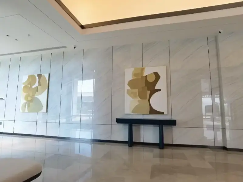 White Marble Feature Wall