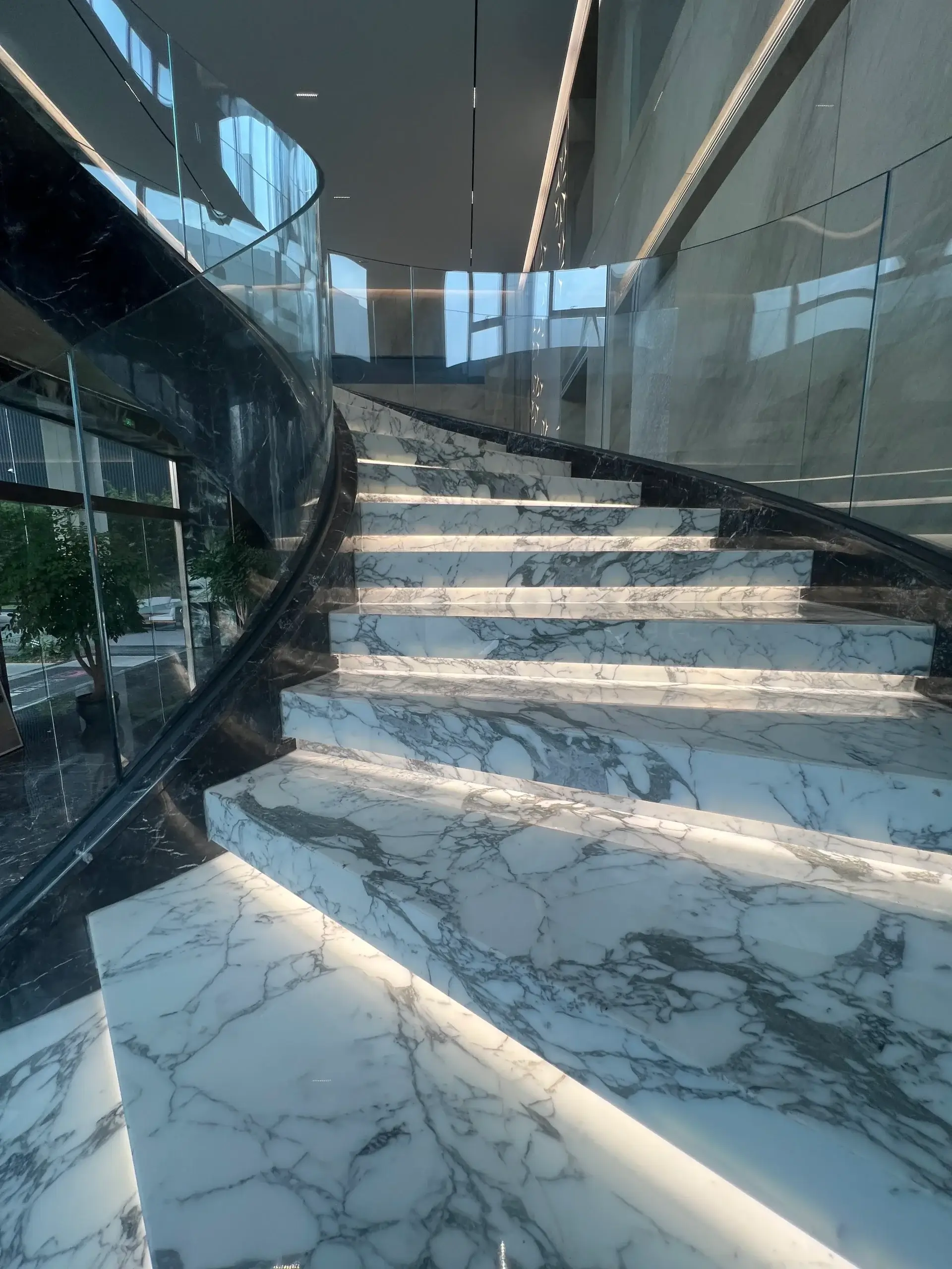 white marble stair 1