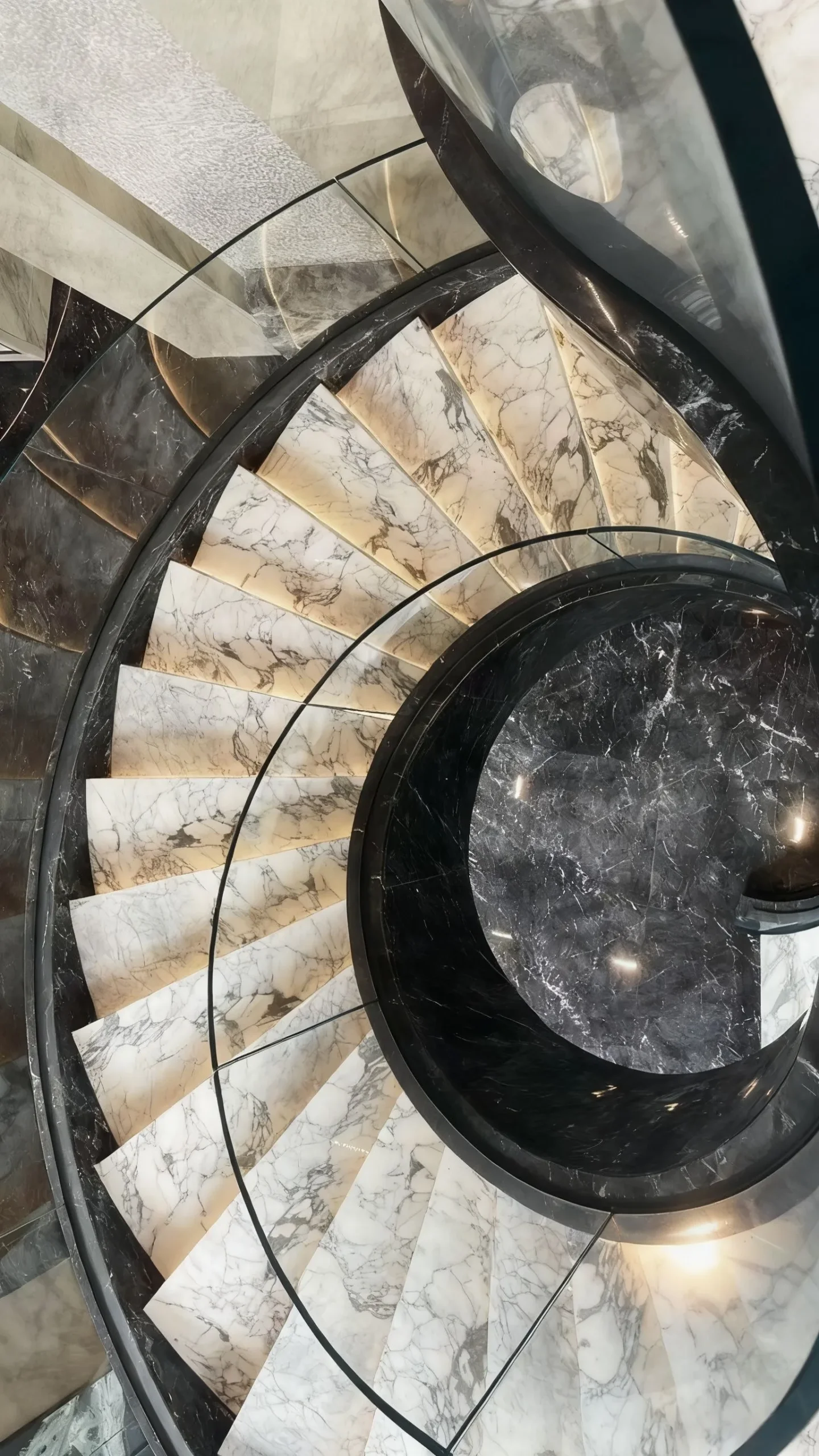 Grey Marble Stairs