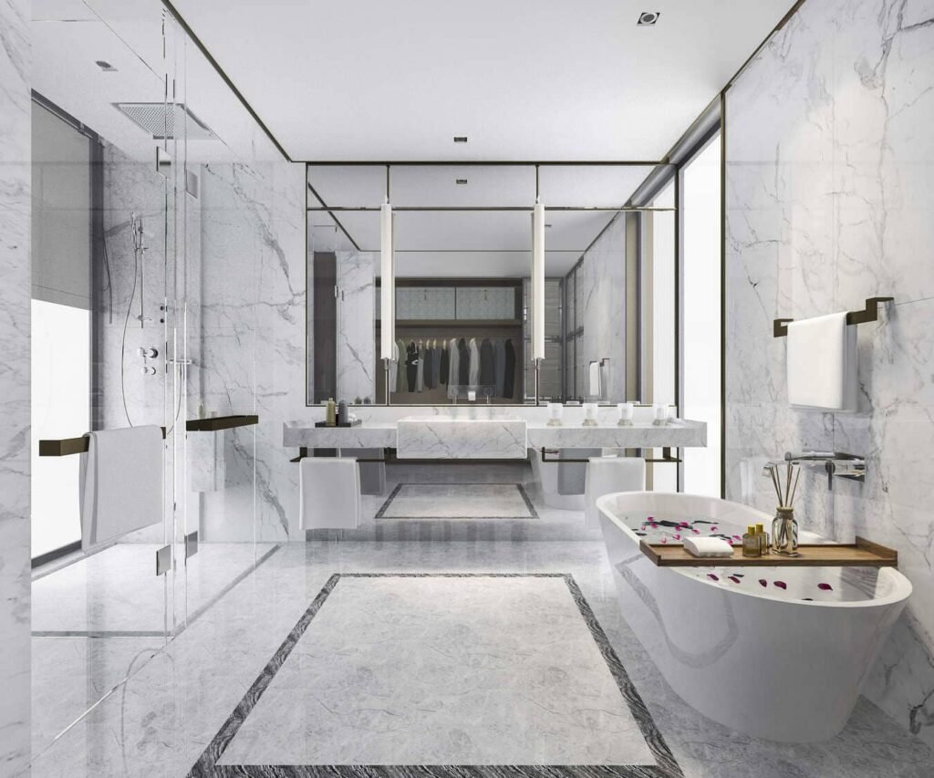 white marble for bathroom